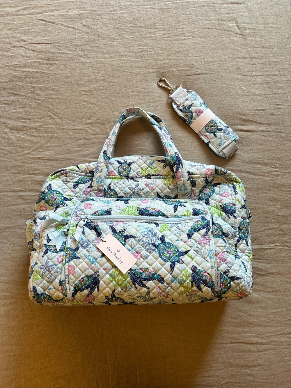 Vera Bradley Turtle Dream Weekender Duffel Bag